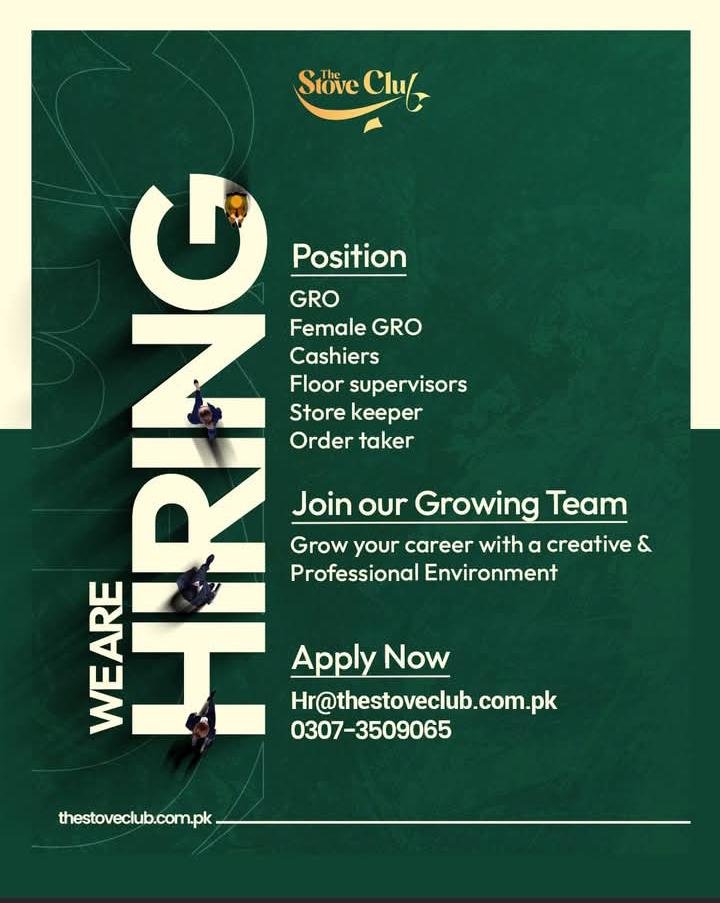 Stunning Stove Club Jobs 2026 Apply Now