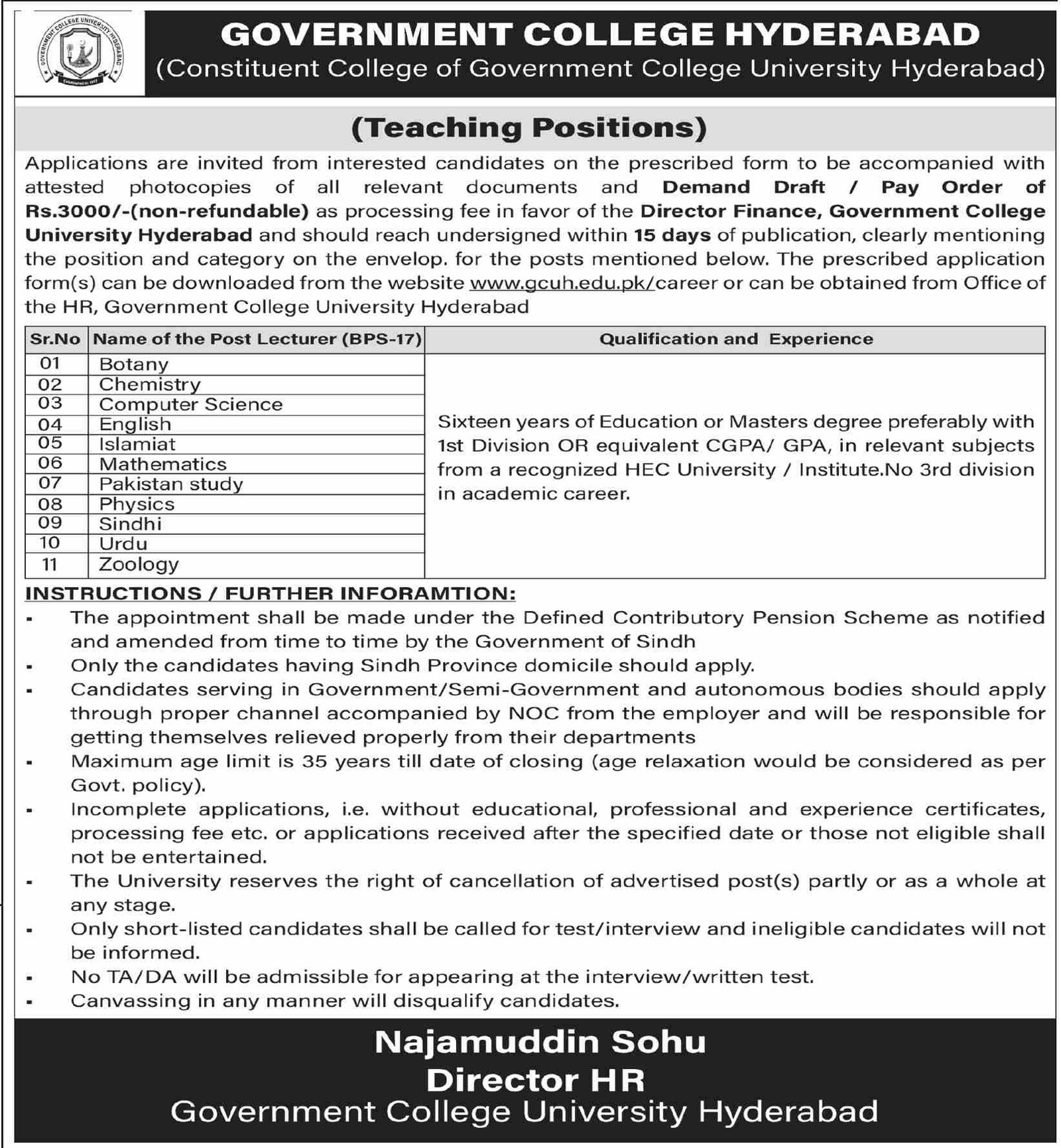 Latest Govt College Jobs 2026 Apply now