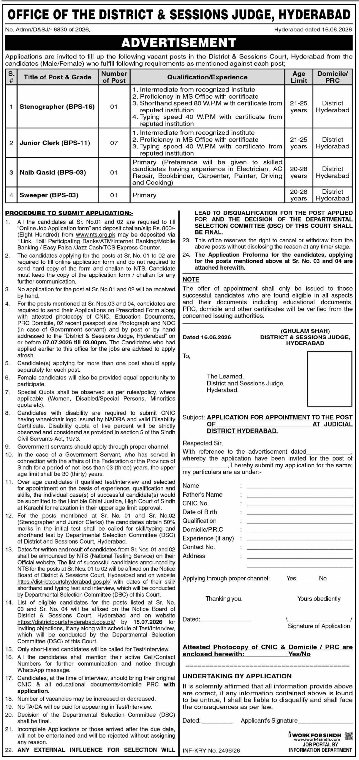 District Judge Jobs 2026 Apply Now
