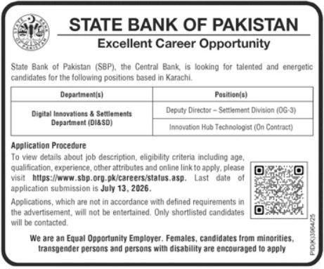 State Bank of Pakistan Jobs 2026 Best Career Opportunities