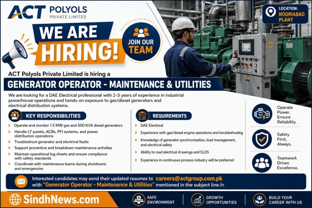 Generator Operator Hiring: Essential DAE Power Expert Role