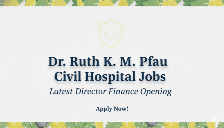 Dr Ruth K M Pfau Civil Hospital Jobs Latest Director Finance