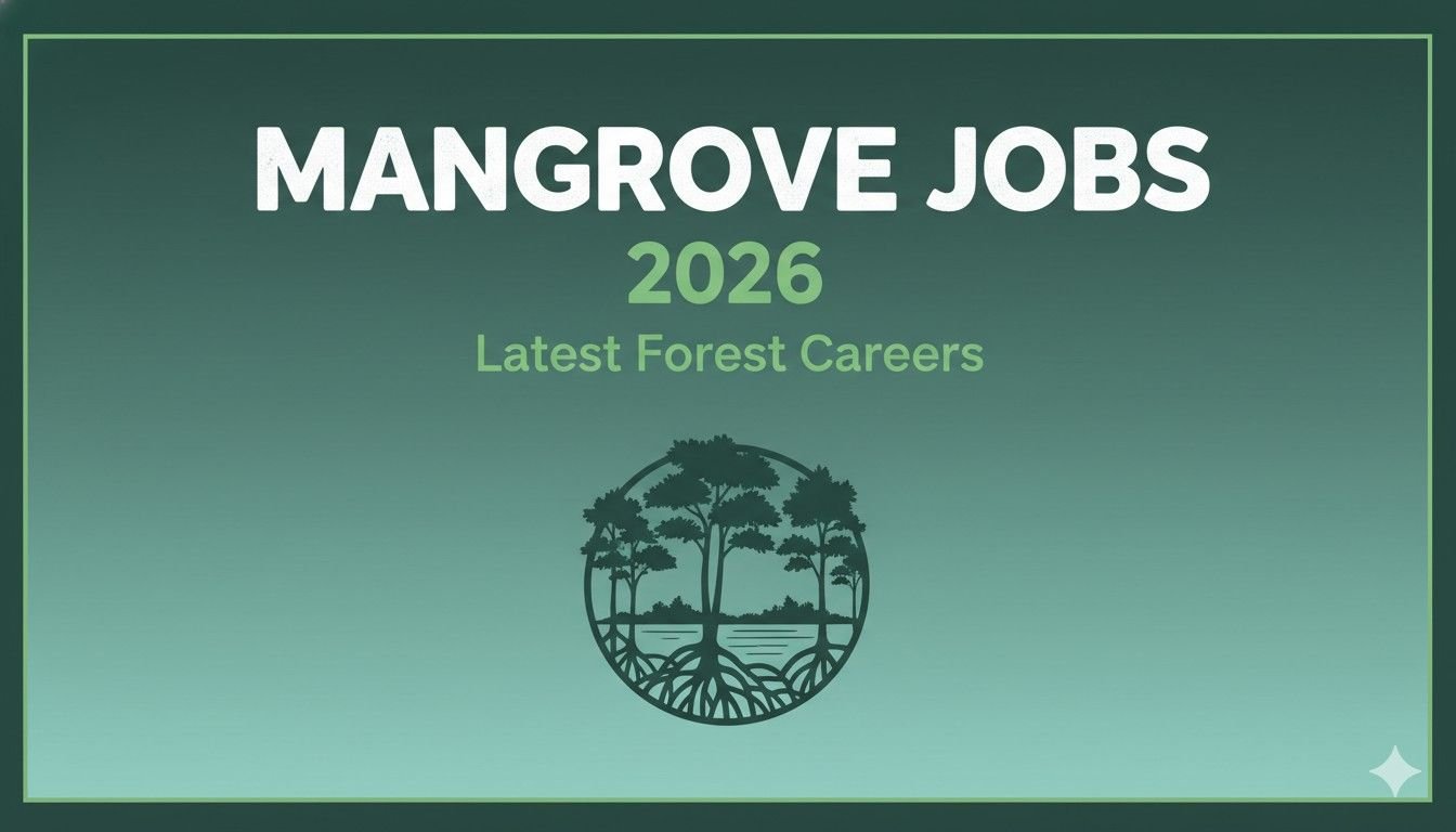 Mangrove Jobs 2026 Latest Forest Careers