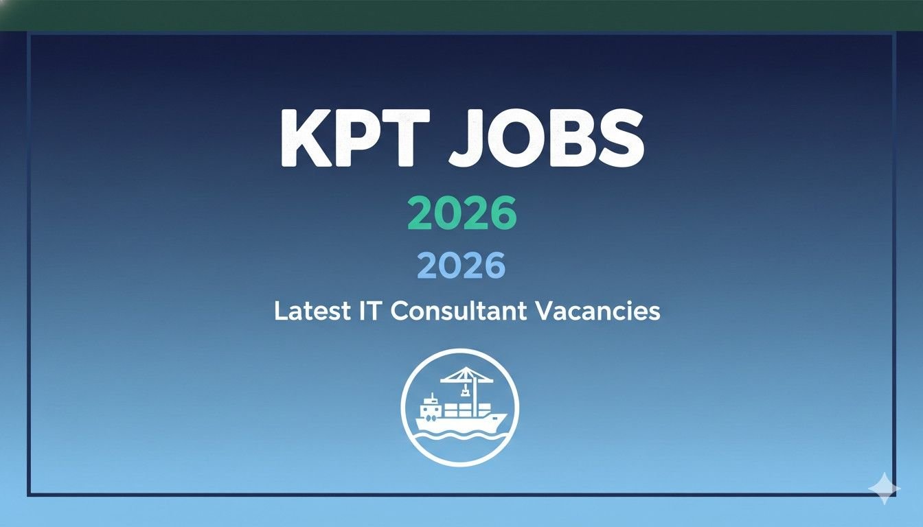 KPT Jobs 2026 Latest IT Consultant Vacancies