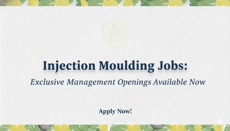 Injection Moulding Jobs Exclusive Management Vacancies