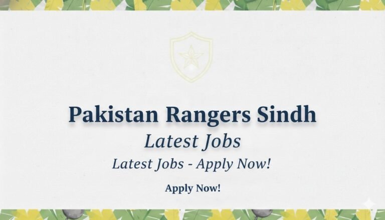 Pakistan Rangers Latest Jobs Apply Now