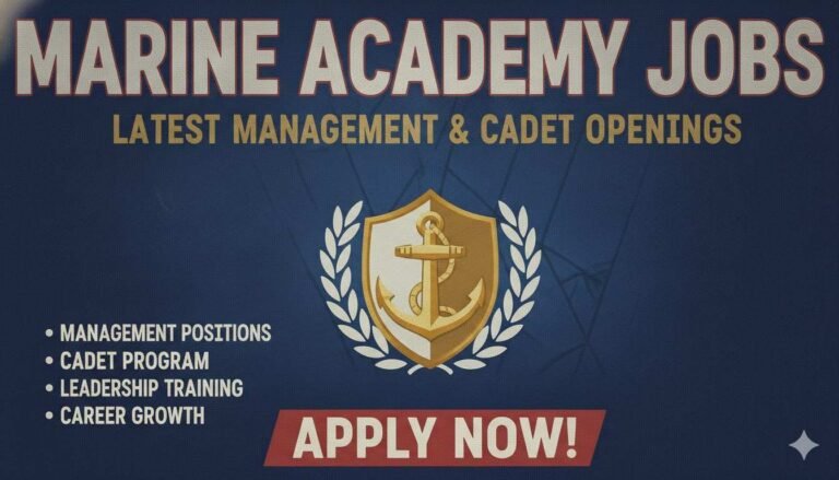 Marine Academy Jobs Latest Management & Cadet Openings
