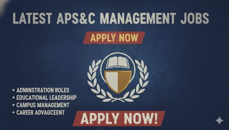 Latest APS&C Management Jobs Apply Now