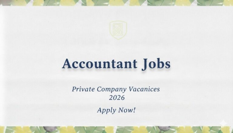 Accountant Jobs Private Company Vacancies 2026