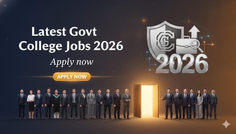 Latest Govt College Jobs 2026 Apply now