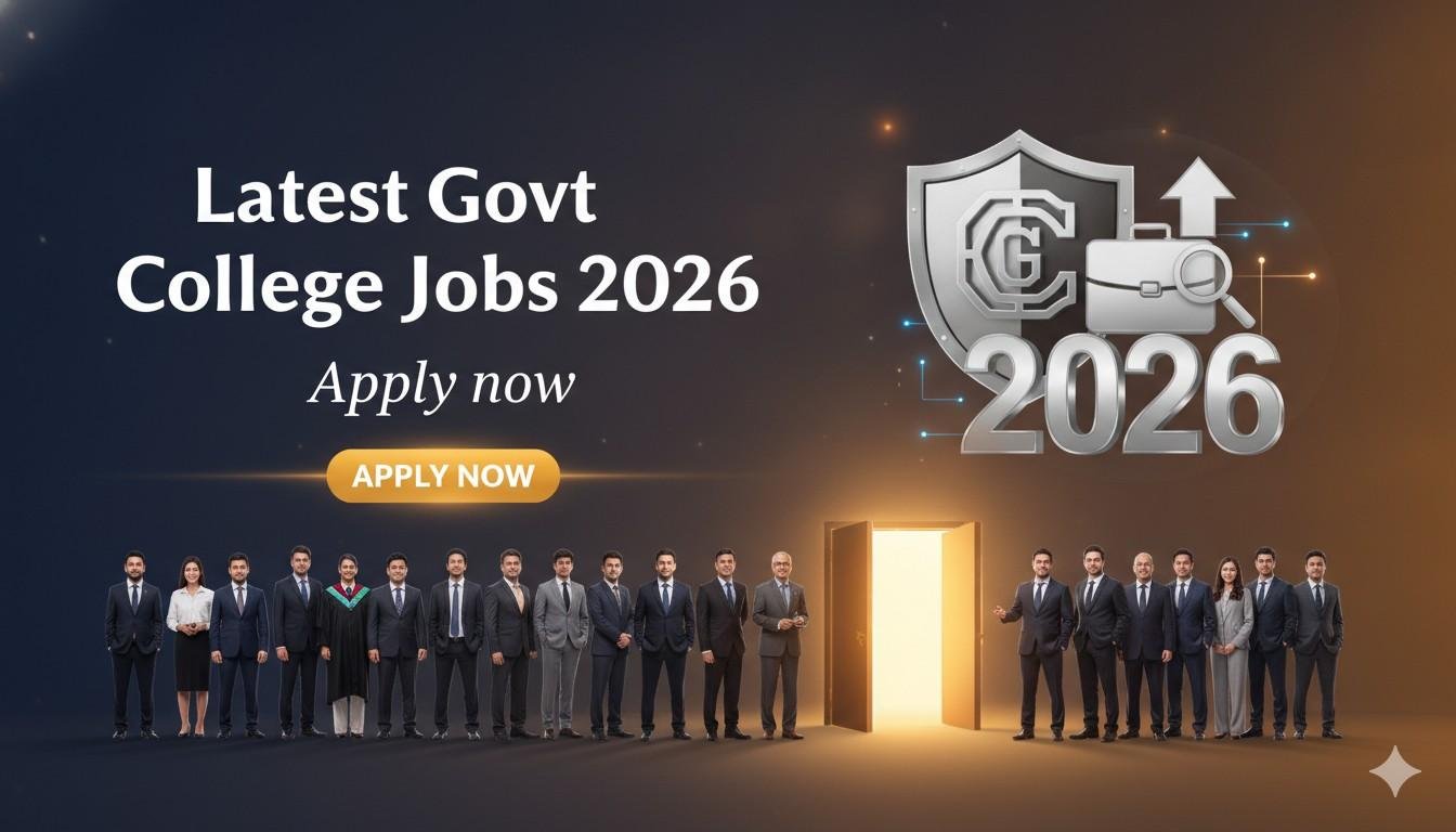 Latest Govt College Jobs 2026 Apply now