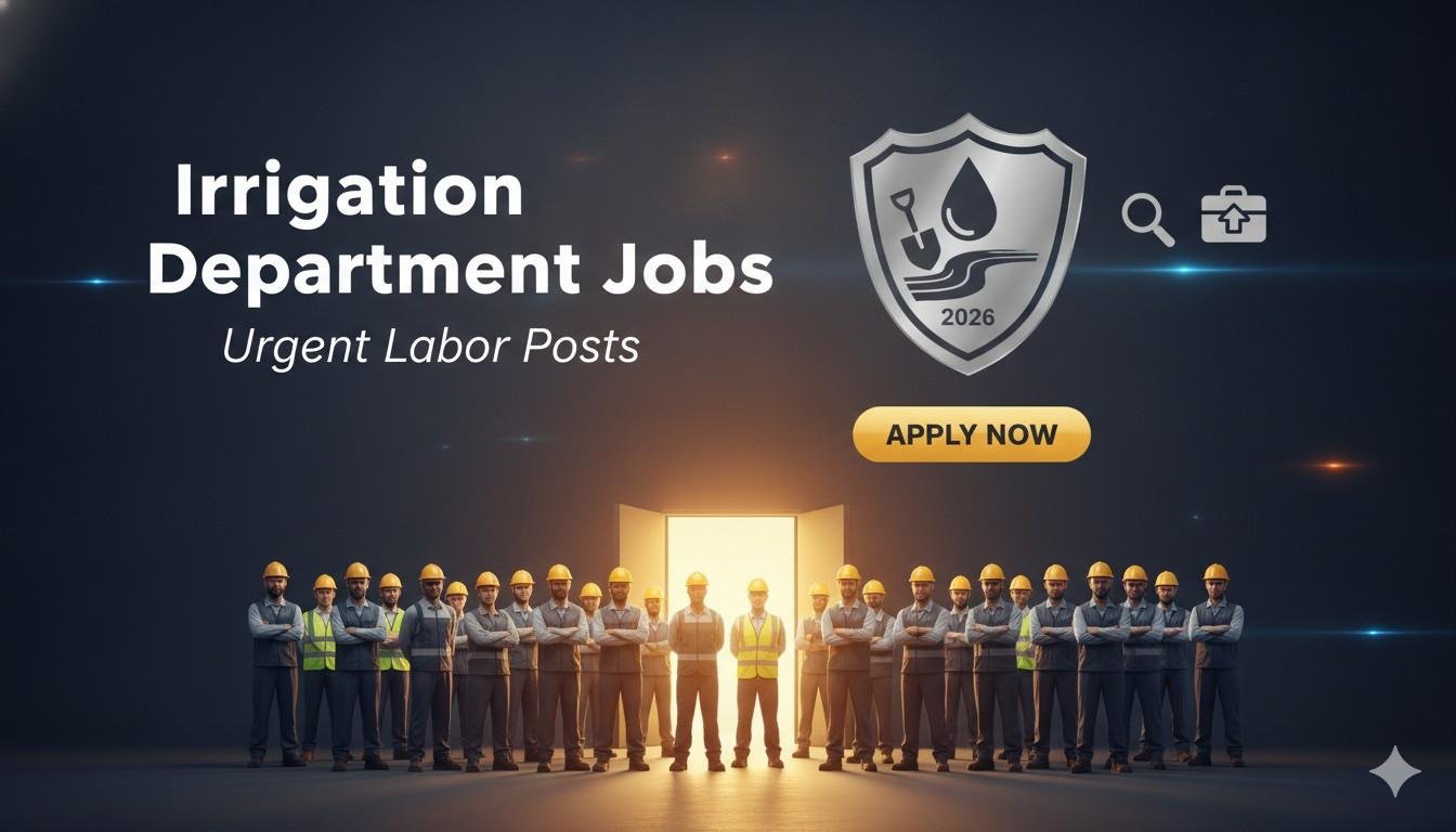 Irrigation Department Jobs Urgent Labor Posts