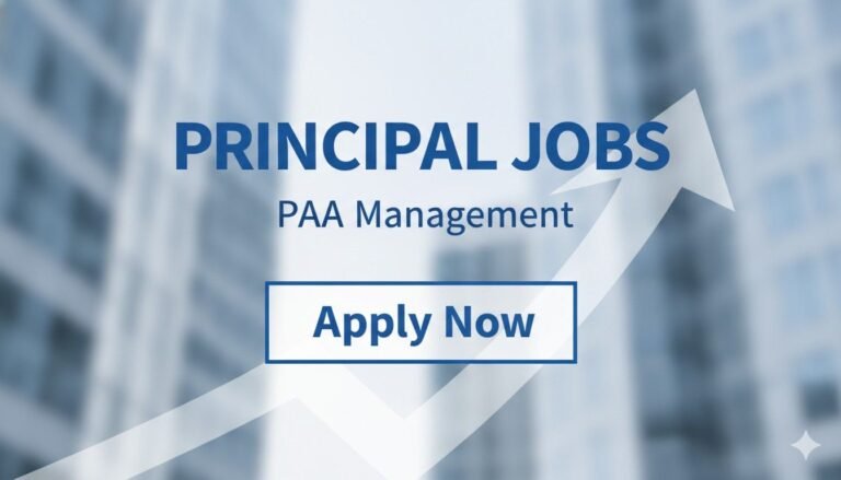 Principal Jobs Apply for PAA Management Apply now