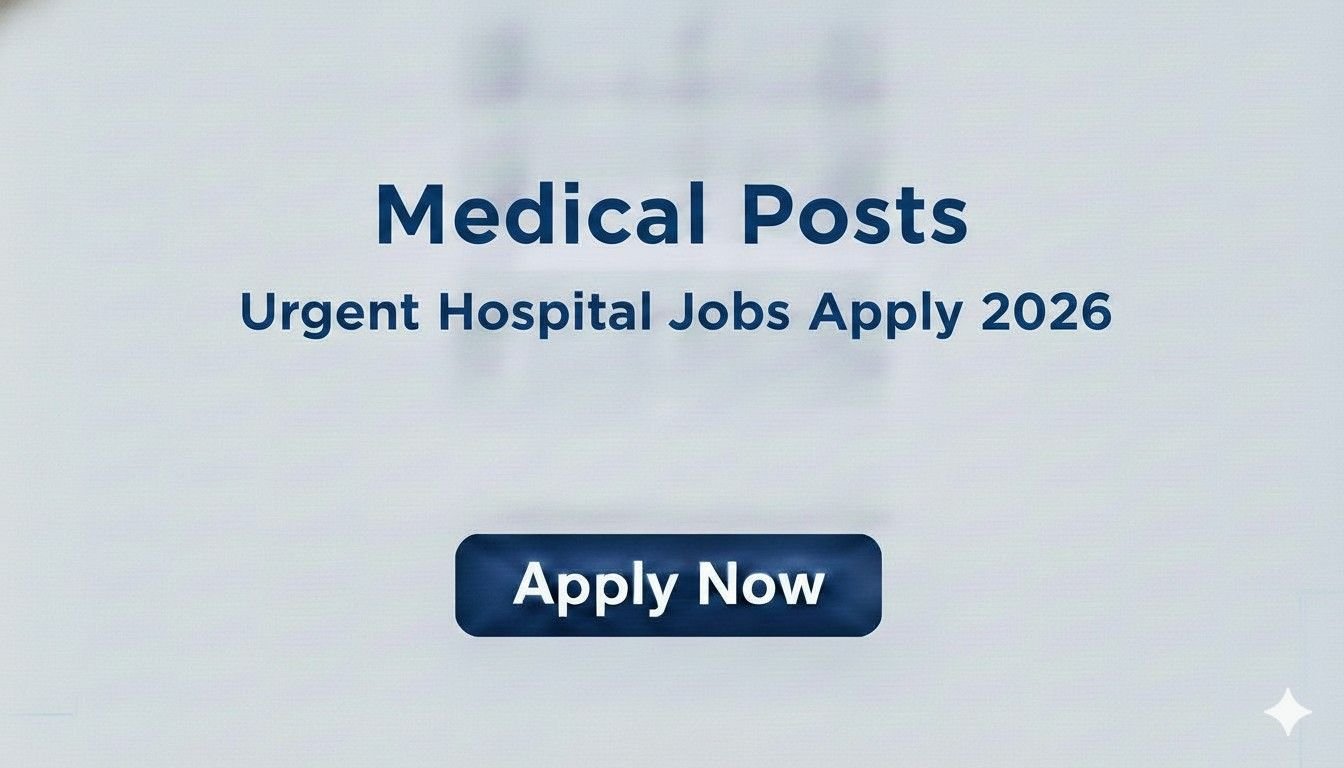 Medical Posts Urgent Hospital Jobs Apply 2026