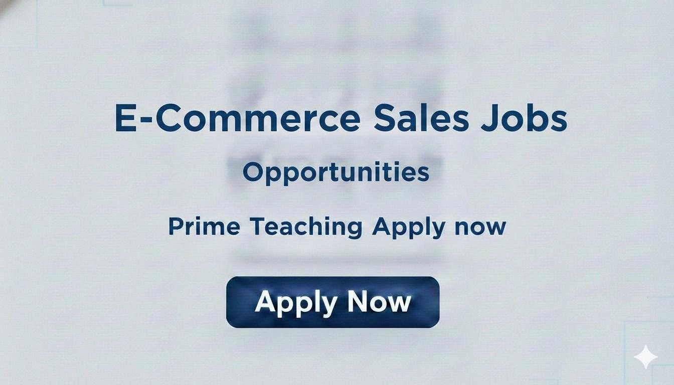 E-Commerce Sales Jobs Opportunities apply now