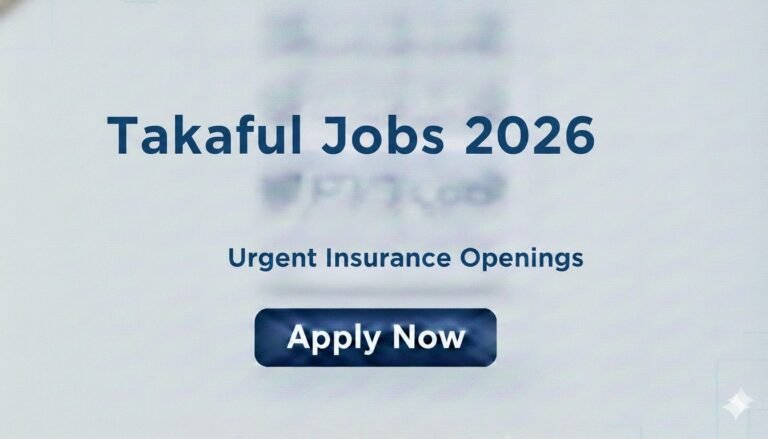 Takaful Jobs 2026 Urgent Insurance Openings