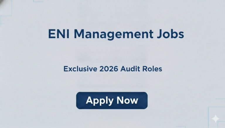 ENI Management Jobs Exclusive 2026 Audit Roles