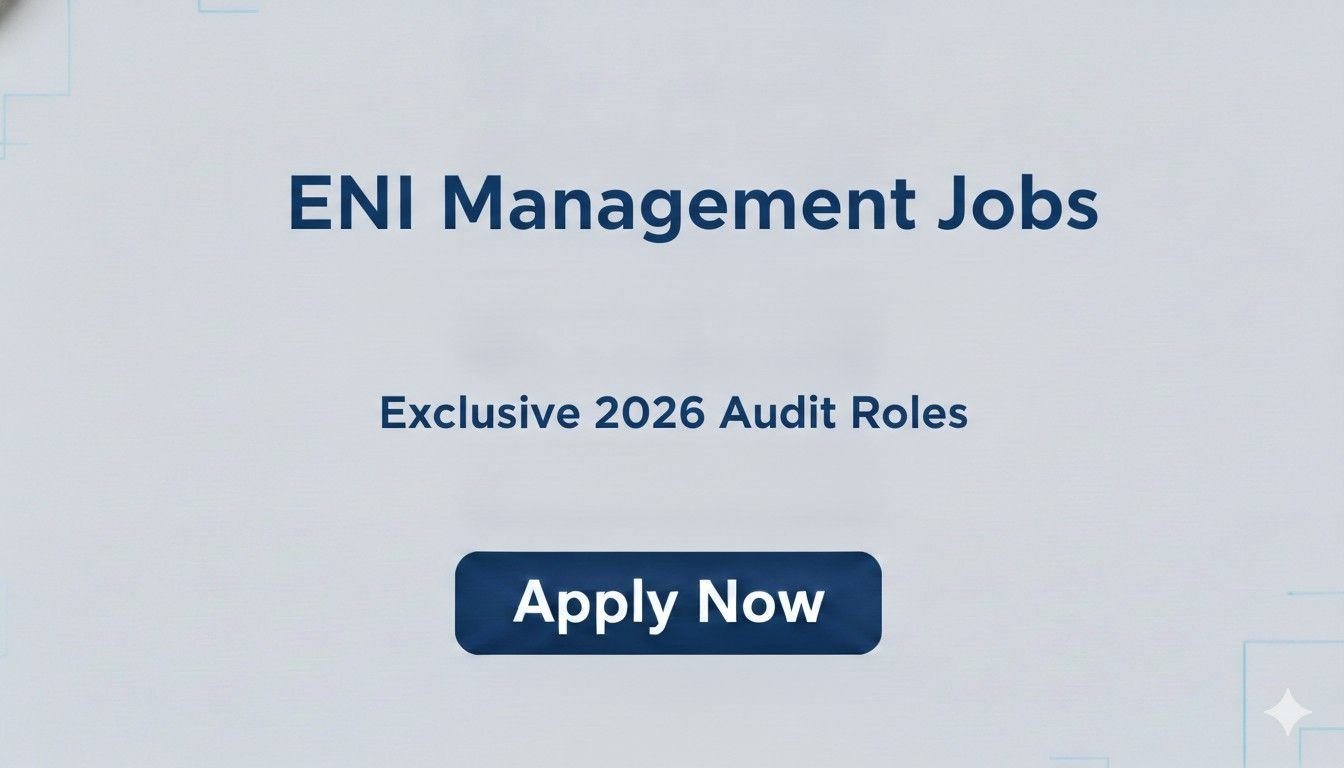 ENI Management Jobs Exclusive 2026 Audit Roles
