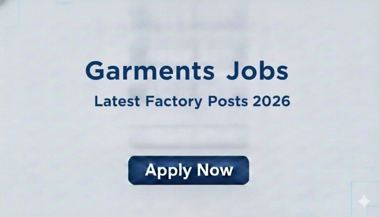 Garments Jobs Latest Factory Posts 2026