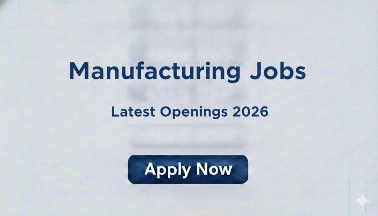 Manufacturing Jobs Latest Openings 2026