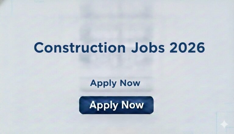 Construction Jobs 2026 Apply Now