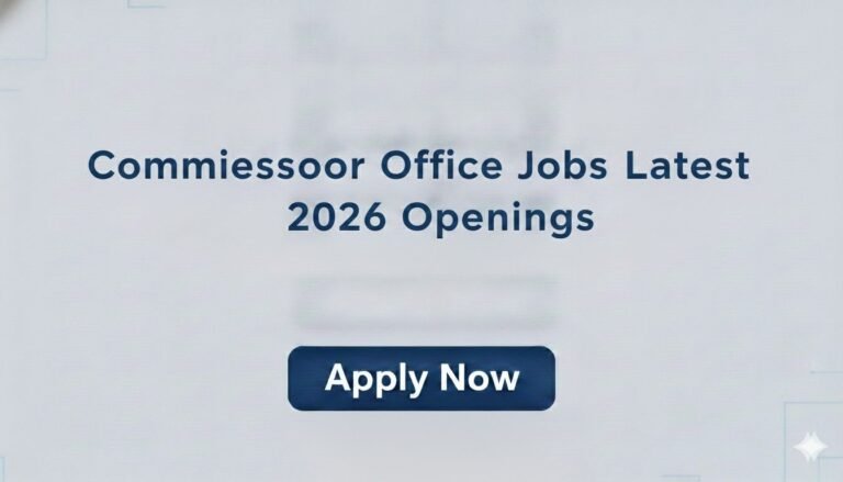 Commissioner Office Jobs Latest 2026 Openings
