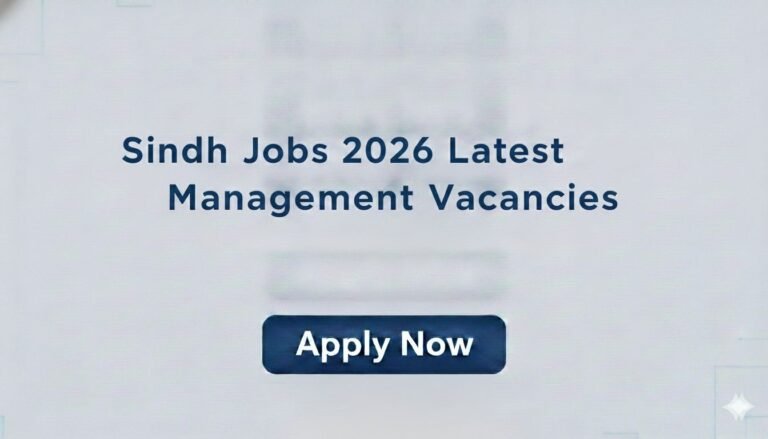 SELECT Sindh Jobs 2026 Latest Management Vacancies