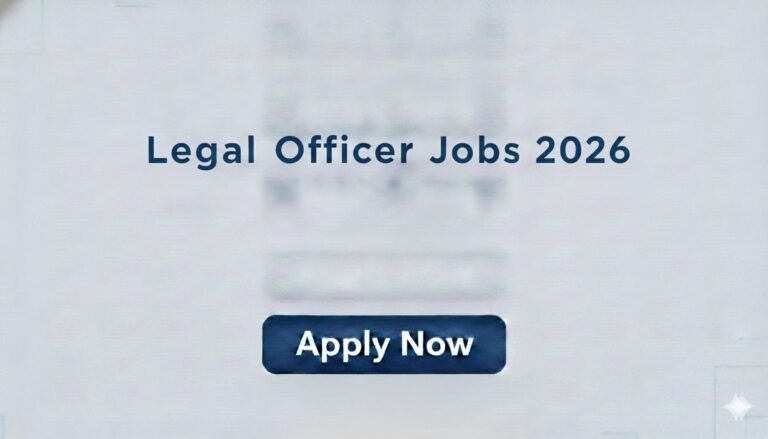 Legal Officer Jobs 2026 Apply now