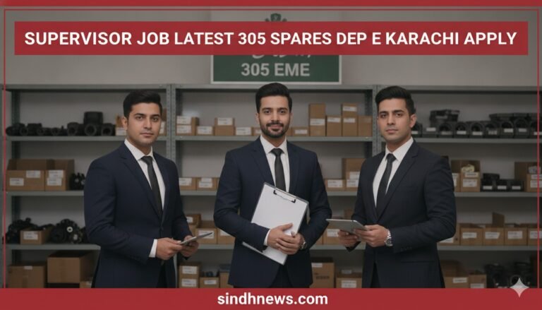 Supervisor Job Latest 305 Spares Depot EME Karachi