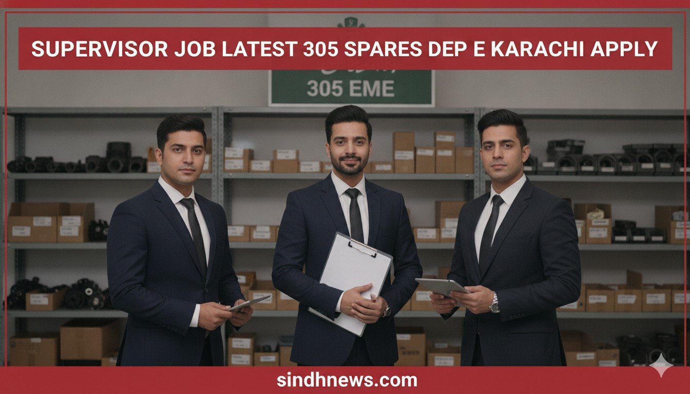 Supervisor Job Latest 305 Spares Depot EME Karachi