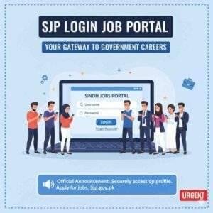 SJP Login Sindh Job Portal
